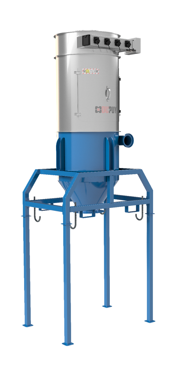 Silobag 250 - silo de filtrage avec filtres à manches pour les poussières fines et compactes Aspiration centralisée